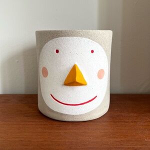 Whimsical Hand-painted Ceramic “Pat” Planter